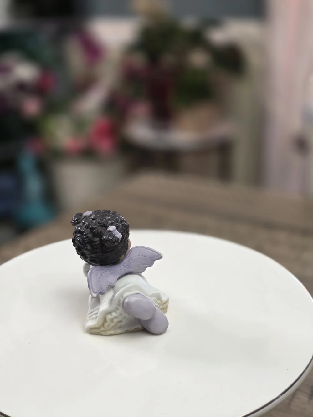 Angelic Trio Ceramic Angel Figurine 3D Effect 14032-01 Thailand